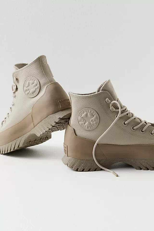 Chuck Taylor All Star Lugged 2.0 Leather Sneakers Papyrus / Sandalwood / Black