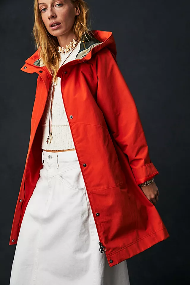 Barbour Barras Raincoat Red