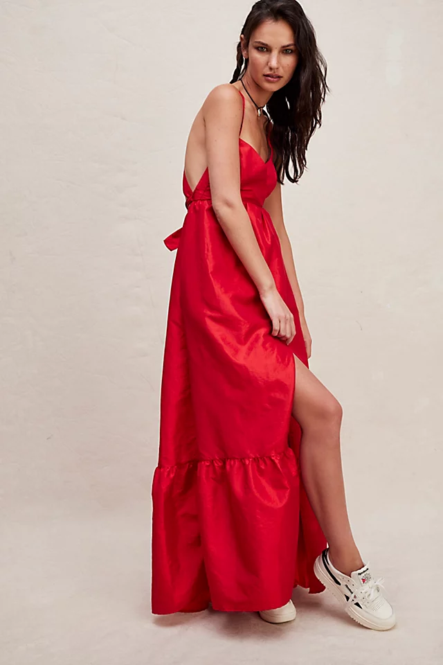 Isabel Maxi Dress Firey Red