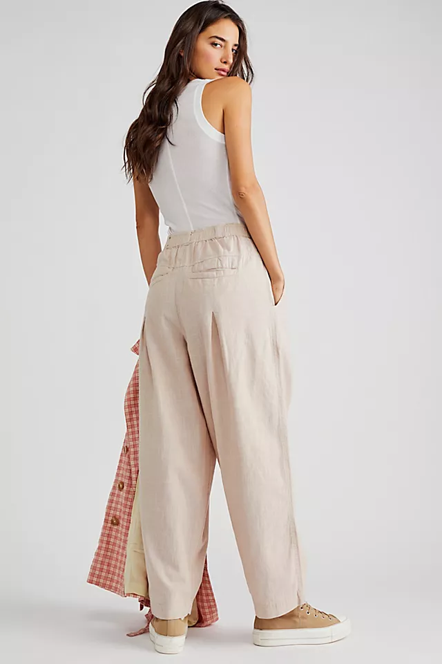 Lotta Love Linen Trousers Pebble