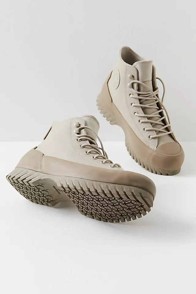 Chuck Taylor All Star Lugged 2.0 Leather Sneakers Papyrus / Sandalwood / Black