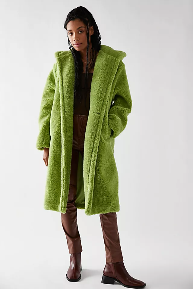 APPARIS Mia 2 Faux Shearling Jacket Kiwi