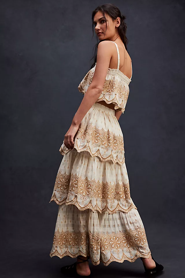 Ollari Broderie Anglaise Set Vanilla Ikat