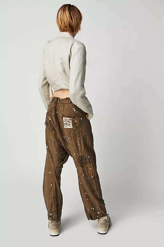 Magnolia Pearl Check Provision Trousers Army