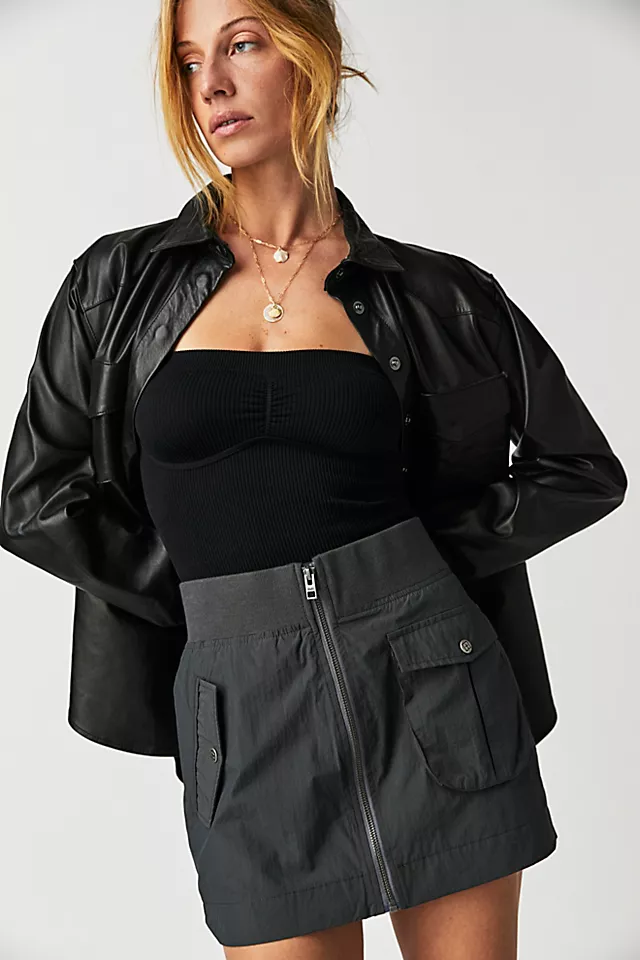 Ksubi Elemental Skirt Charcoal