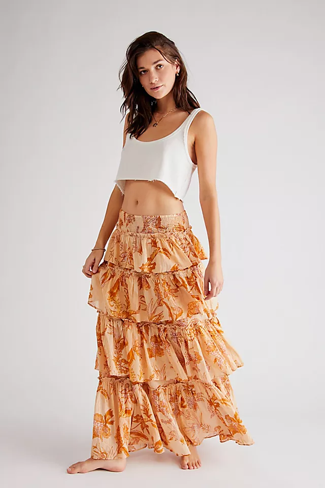 Sawyer Maxi Skirt Vanilla Combo