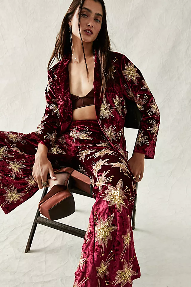 Lenni Chromatic Suit Wine