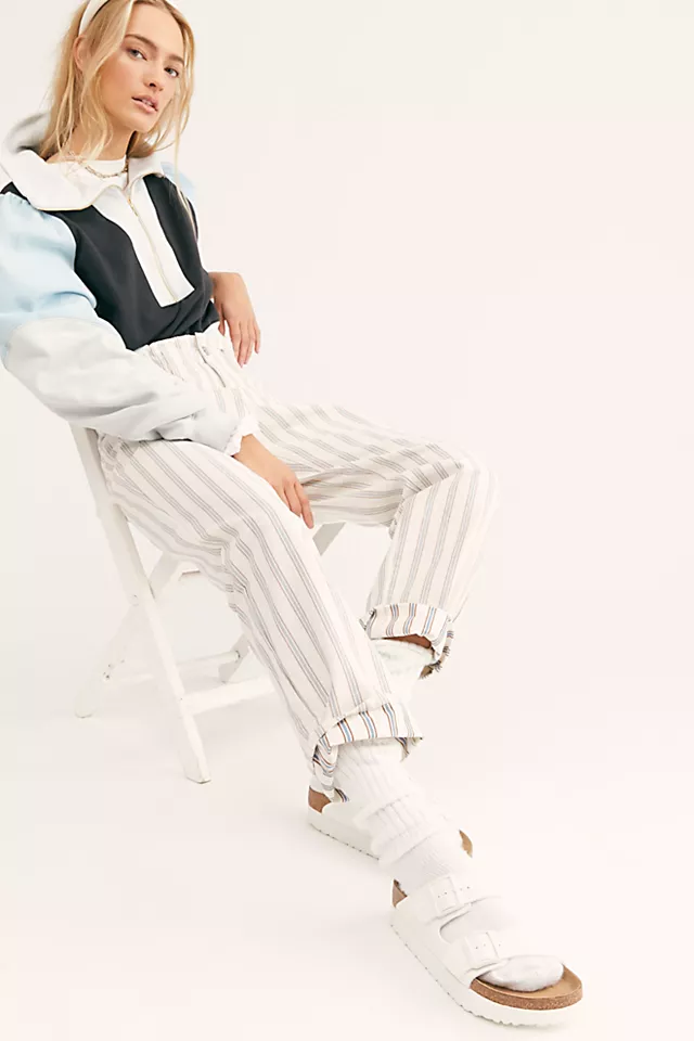 Arizona Platform Vegan Birkenstock Sandals White