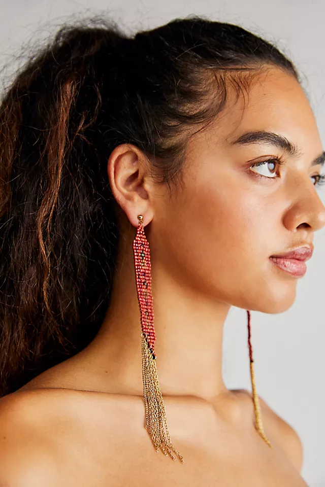 Could You Be Loved Dangle Earrings Red