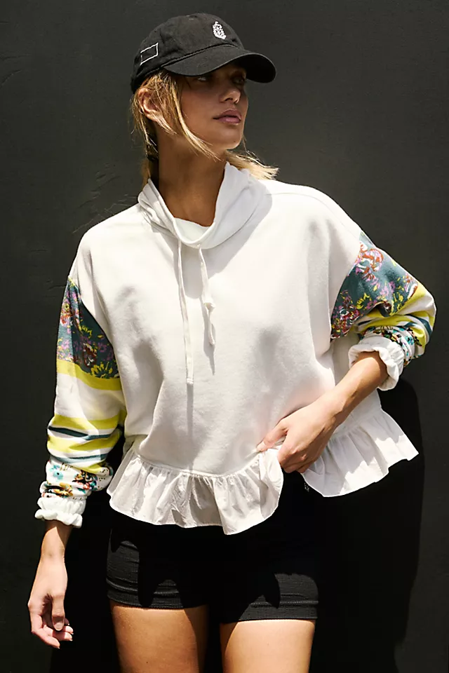 Sway Printed Pullover ivory Combo