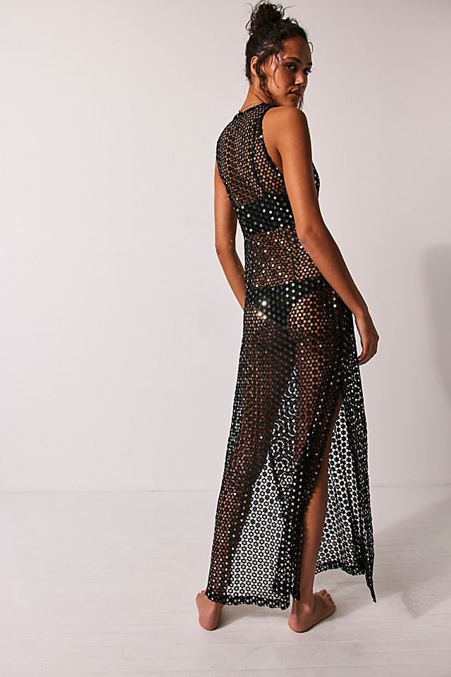 FP x EastNWestLabel Mirrored Slim Maxi Slip Black Mirror