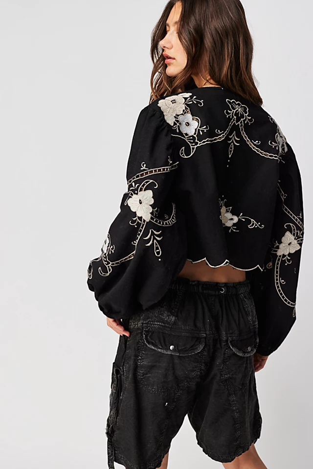 Valencia Bed Jacket Black Combo