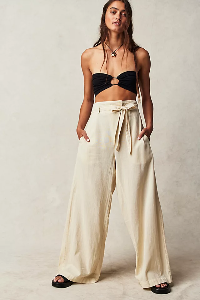 Tied Down Wrap Pants Tofu