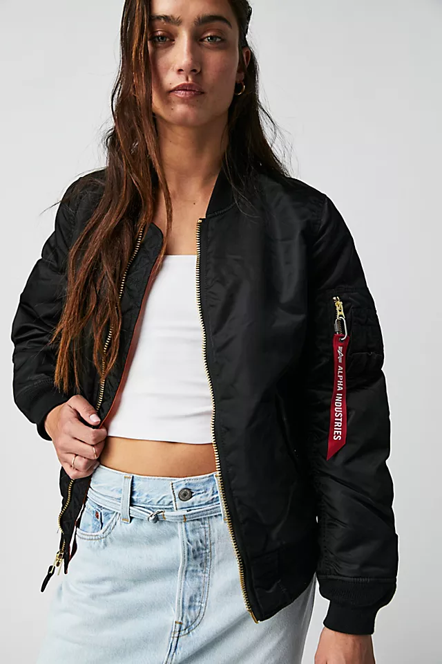 Alpha Industries Ma-1w Jacket Black