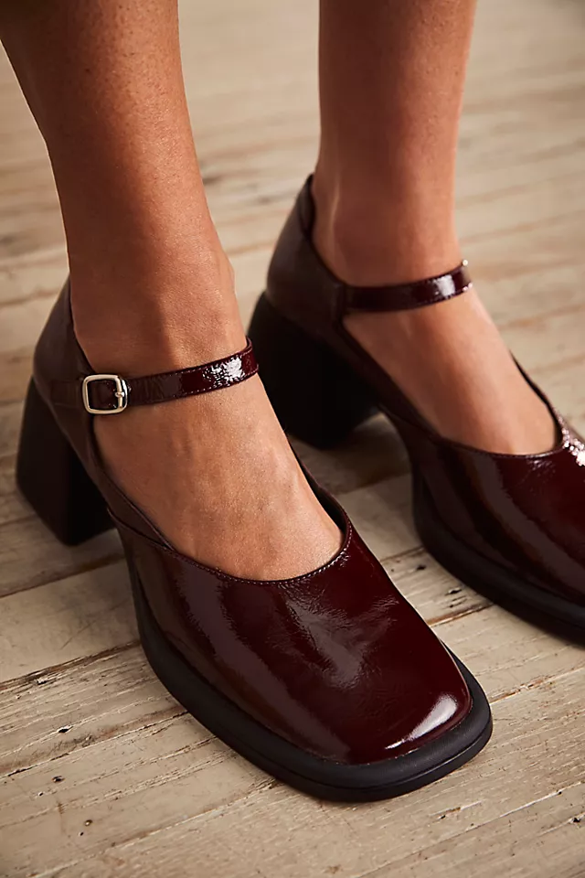 Ansie Mary Jane Heels Cherry