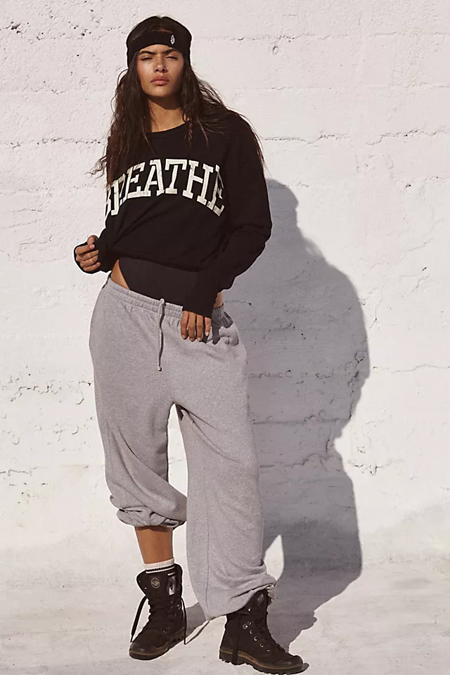 Breathe Distressed Sweat Black