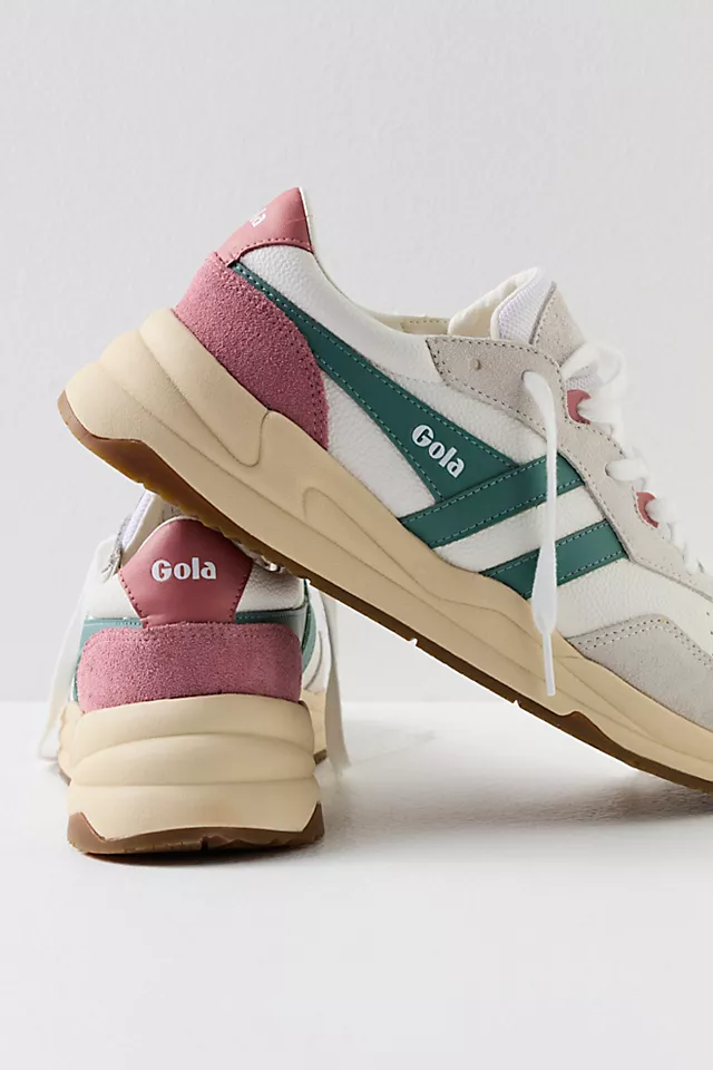 Saturn Sneakers White / Green Mist / Dusty Rose