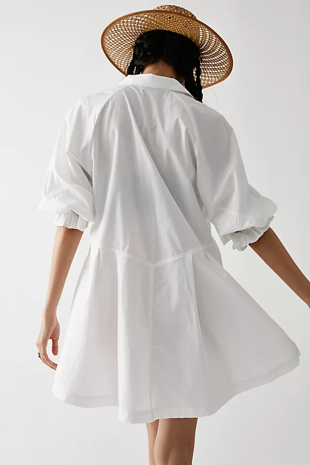 Hannah Poplin Mini Ecru