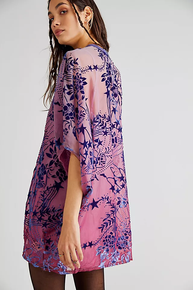 Shooting Star T-Shirt Mini Dress Twilight Combo