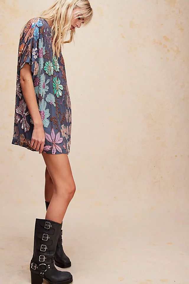 Jewel Mini Dress Zenon Blue