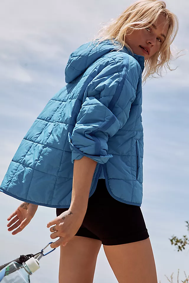 Pippa Packable Pullover Puffer Baltic Blue
