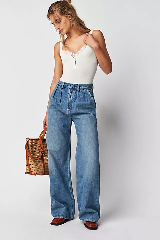 Citizens of Humanity Maritzy Pleated Trouser Jeans Mojo