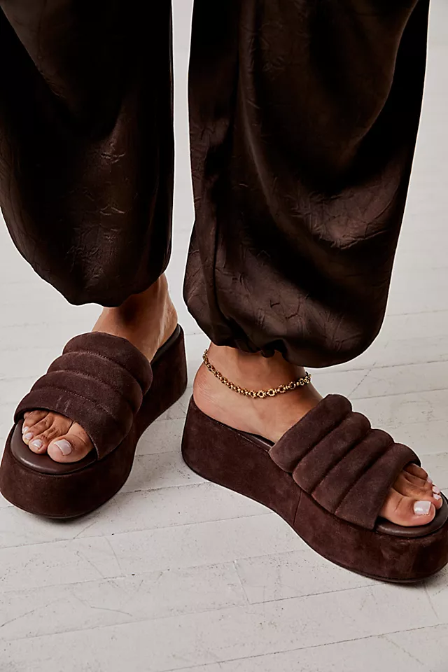 Almost Paradise Platform Sandals Sunbaked Brown