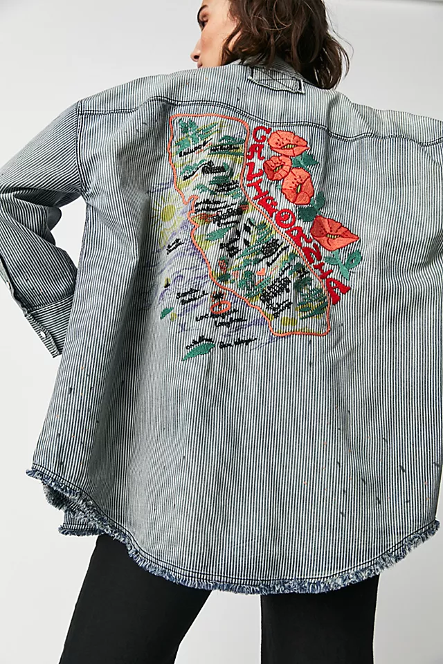 Zephyr Shirt Indigo And White Combo