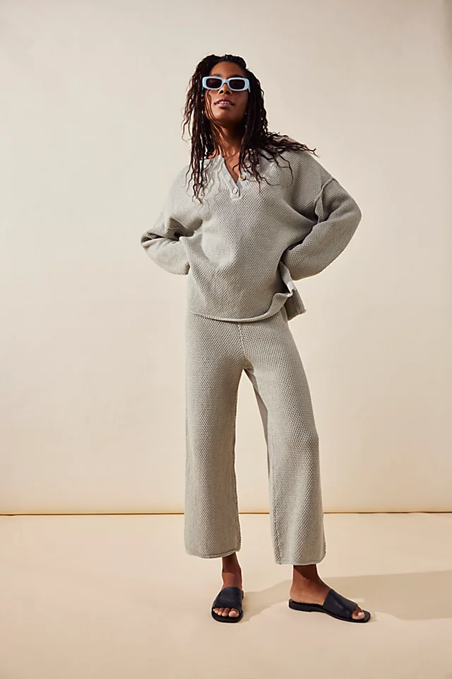 Hailee Sweater Set Salt Water Khaki