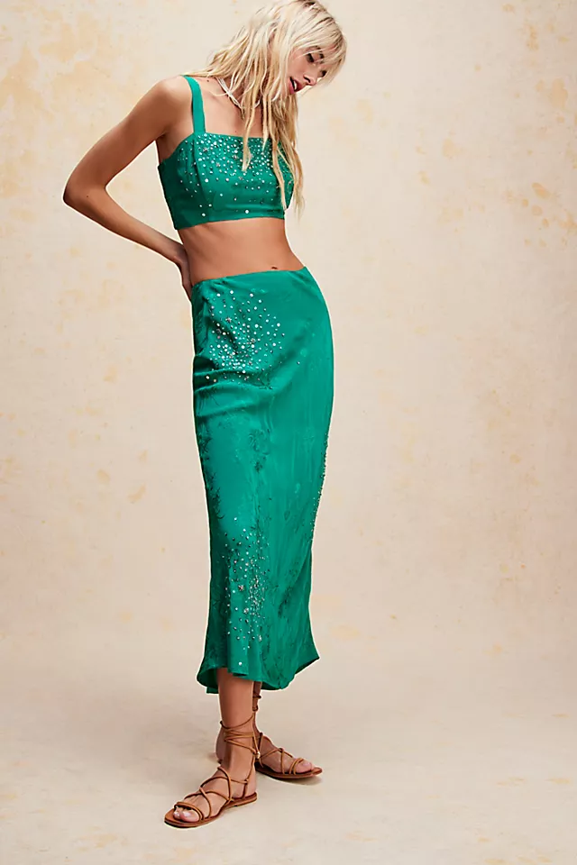 Jainsons Jewel Margaux Beaded Set Emerald