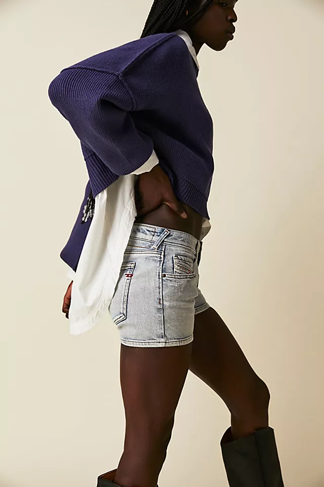 Diesel De-Lyla Shorts Light Blue