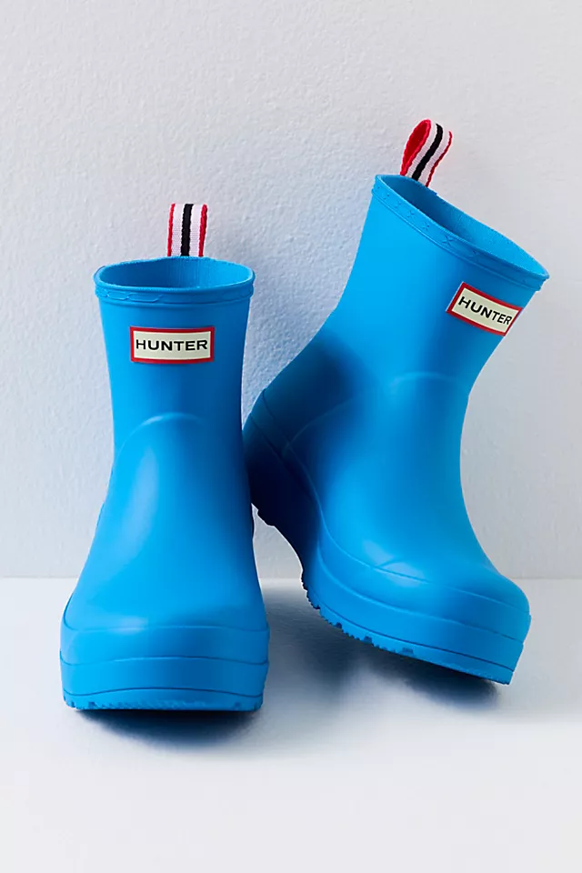 Hunter Play Short Wellies Poolhouse Blue