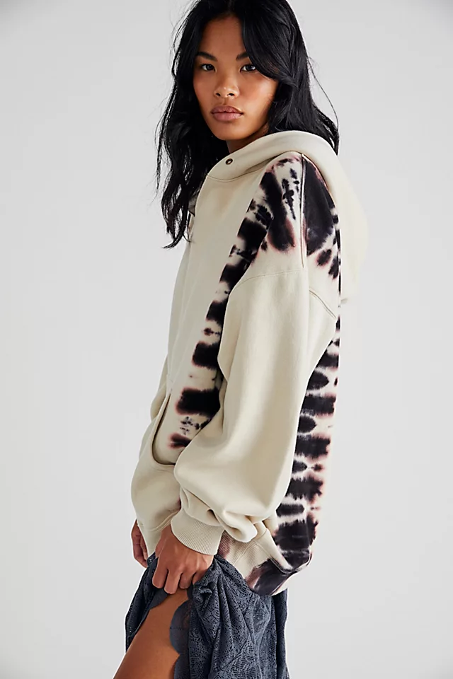 Washed It's A Vibe Hoodie Grey Morn Combo