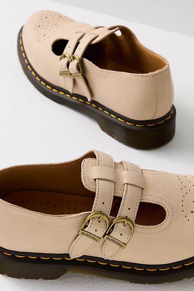 Dr. Martens 8065 Mary Janes Parchment Beige