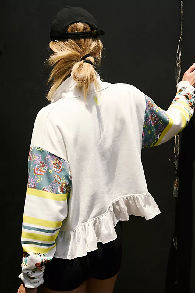 Sway Printed Pullover ivory Combo