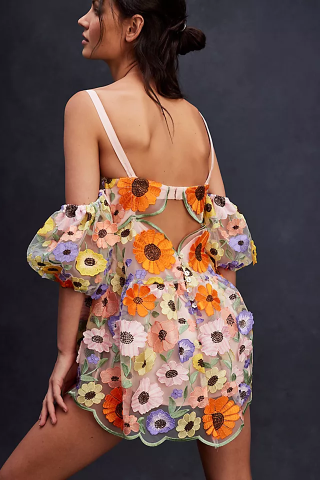 For Love & Lemons Prato Mini Dress Multi