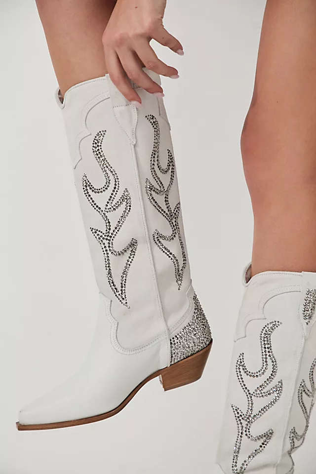 Nashville Nights Boots White Leather