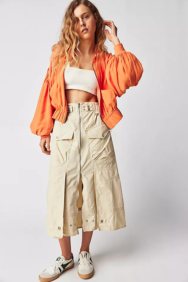 On Pointe Bomber Jacket Tomato Bisque