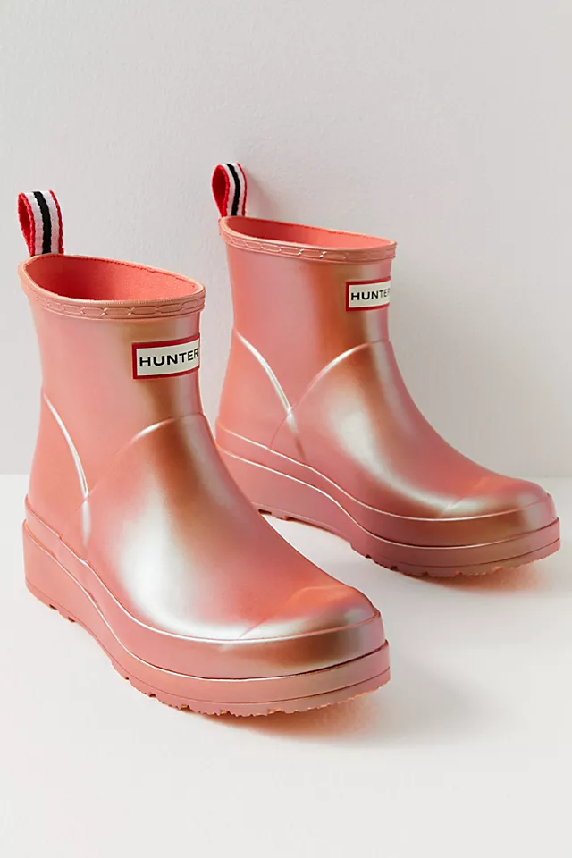 Hunter Play Short Nebula Wellies Summit Rise Peach