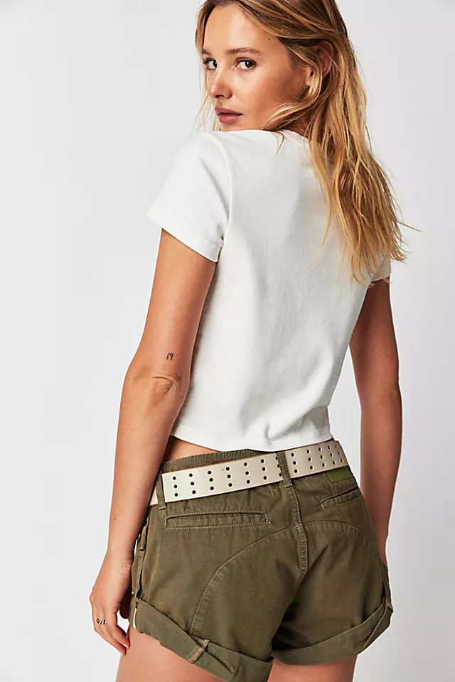 Destination Baby Tee Vintage White