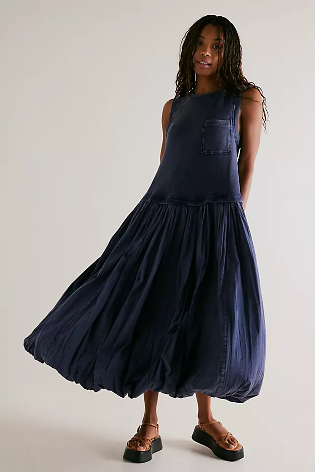 Calla Lilly Dress Overdyed Tempest