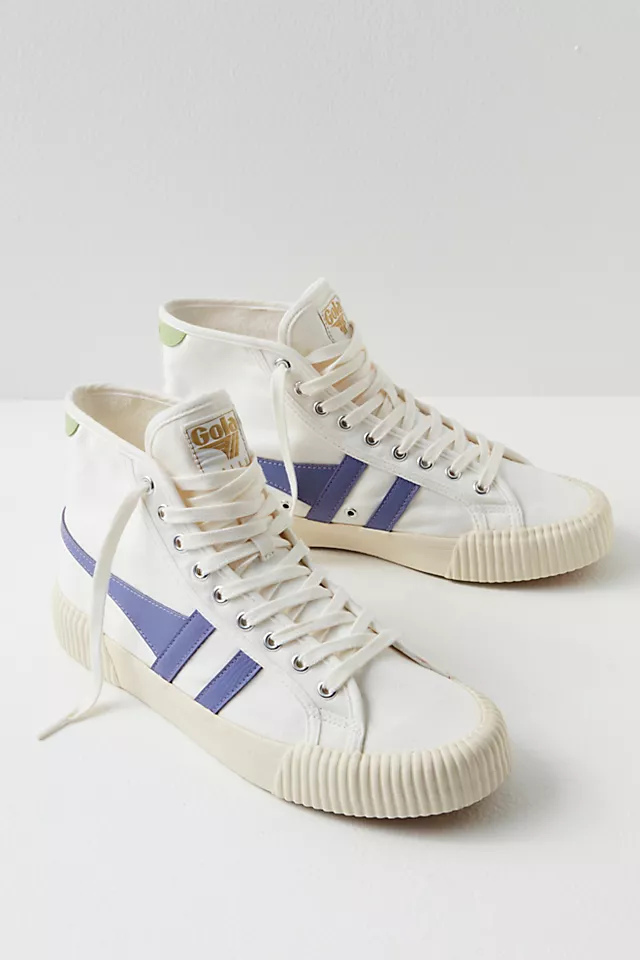 Rally High Sneakers Off White / Lavender / Patina