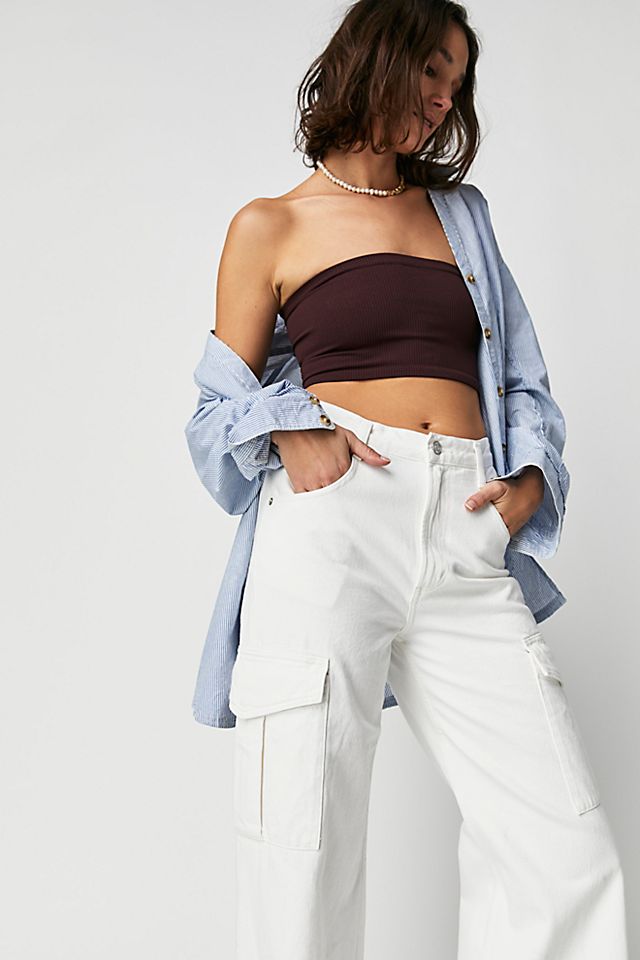 AGOLDE Minka Cargo Jeans Milkshake