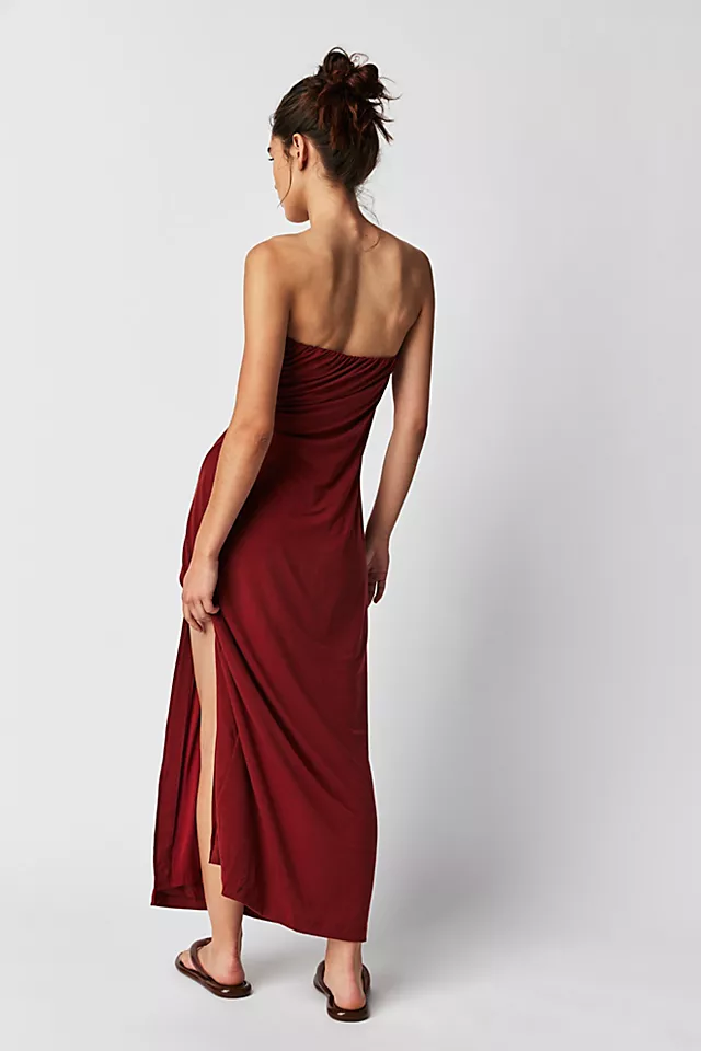 Hayley Midi Dress Russet Acorn