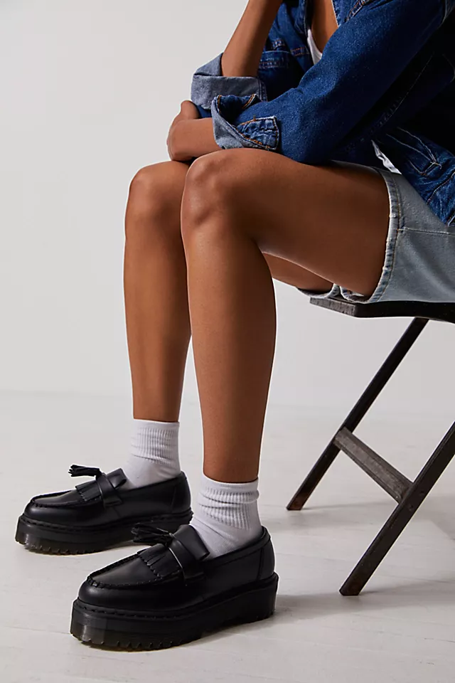 Vegan Adrian Quad Mono Loafers Black