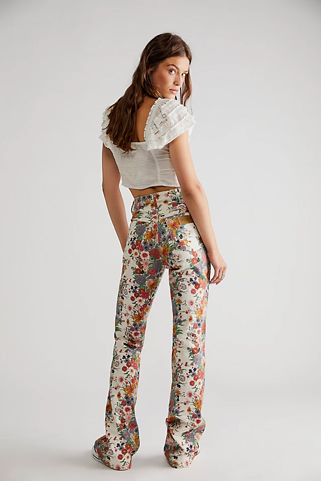 Wrangler Westward High-Rise Flare Jeans Flora