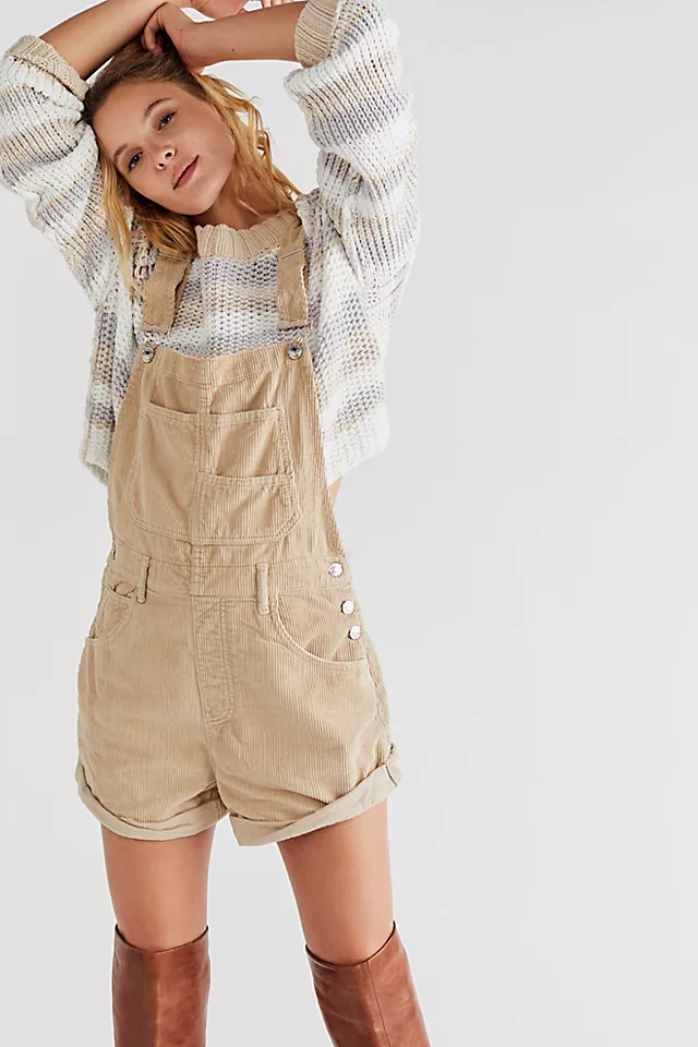 Ziggy Cord Shortalls Doe