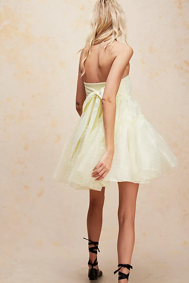 Theo Summer Puff Mini Dress Lightning Bolt