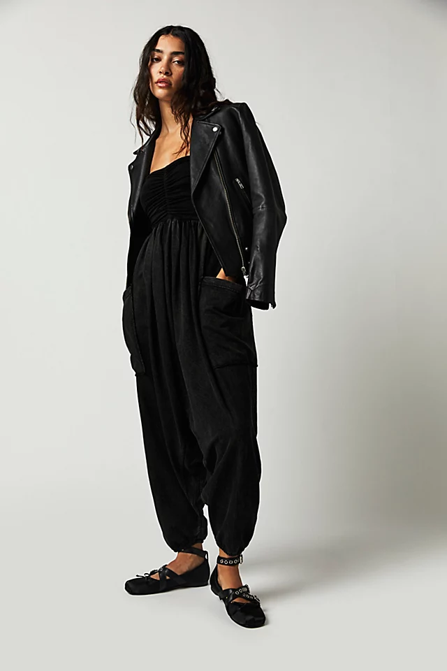 Jayla Harem Convertible Jumpsuit Black