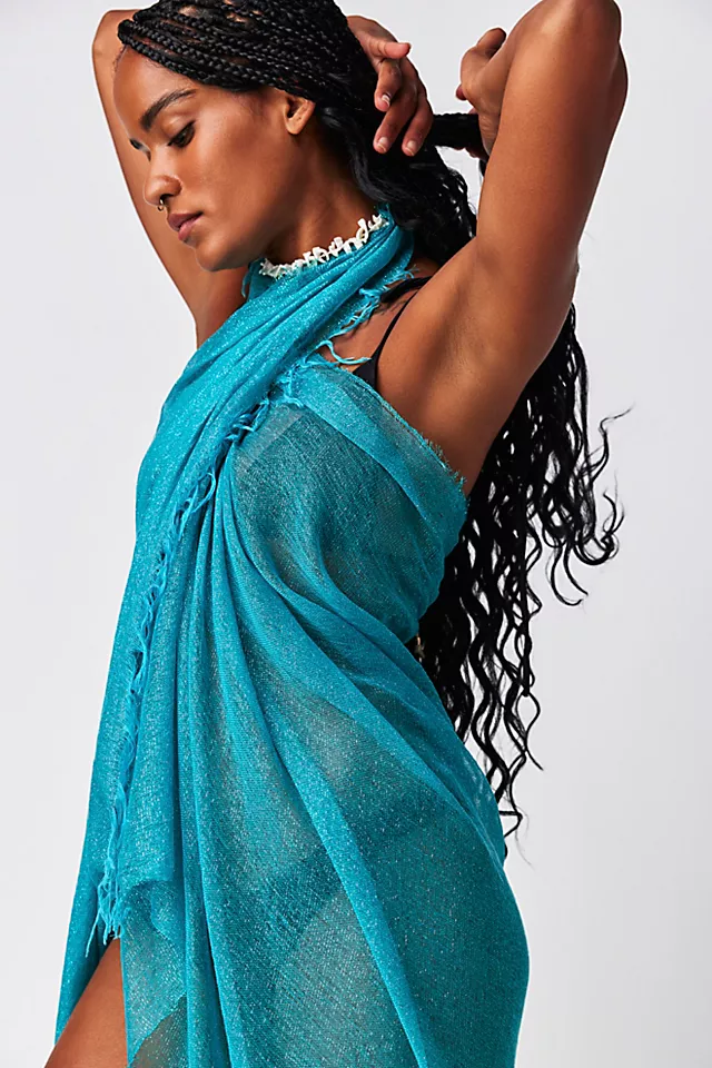 Mystic Shimmer Sarong Teal